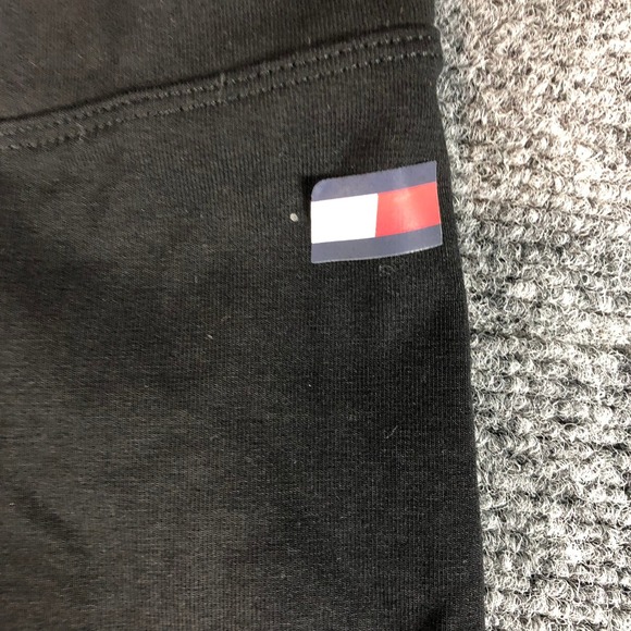 Tommy Hilfiger Sport XL Black Jogger Pants Drawstring Waist Logo Activewear - Picture 4 of 9